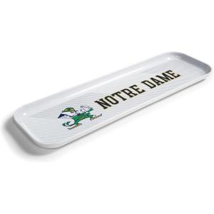YouTheFan Officially-Licensed NCAA Snack Platter Platter – 100% Melamine, Dishwasher Safe, BPA Free – 16” x 5” – Fan Gift for Snacks, appetizers and Food(Notre Dame Fighting Irish)