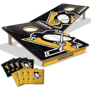 YouTheFan NHL 2’ x 3’ Wood Cornhole Game with Logo Bags(Pittsburgh Penguins)
