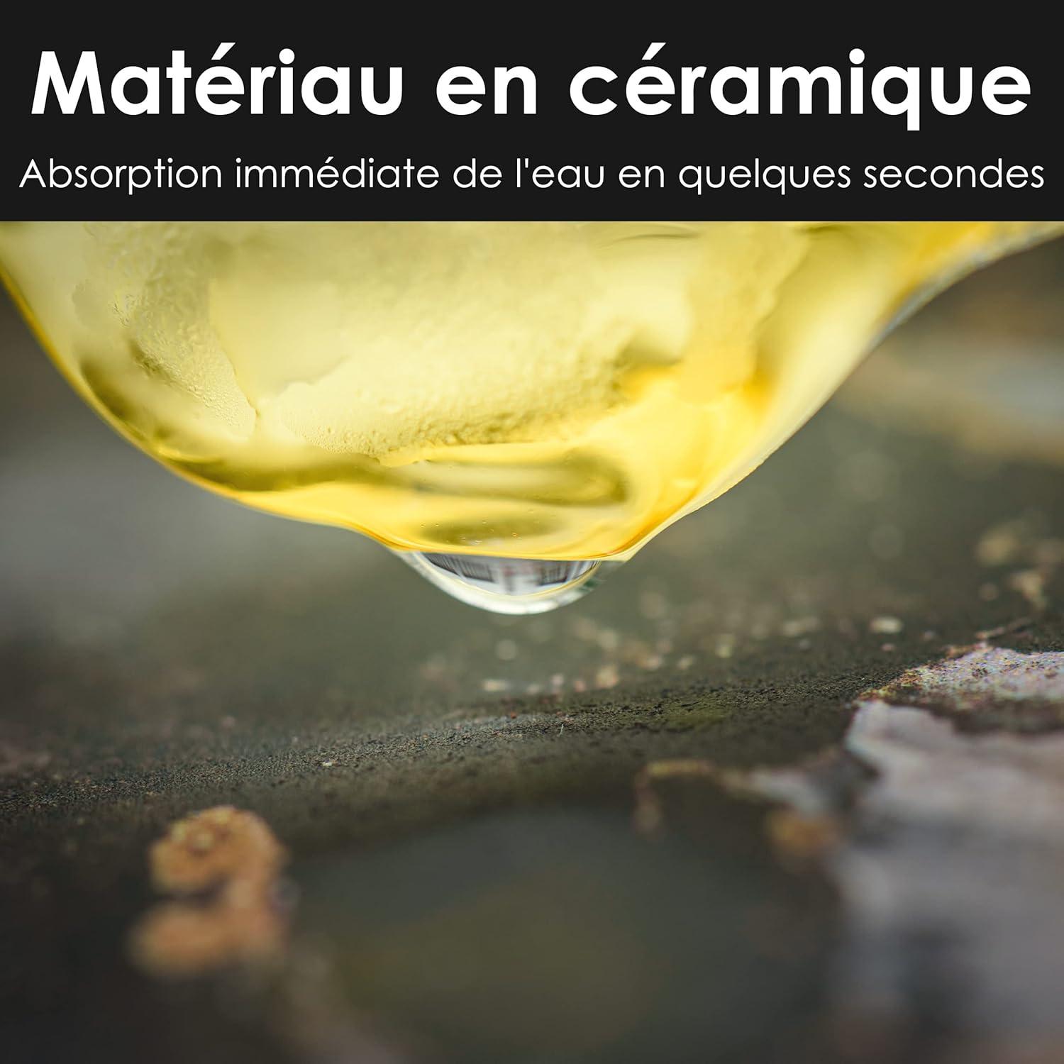 imageLot de 6 Dessous de Verre en cramique Dessous de Verre absorbants avec Support Dessous de Verre Base de lige Dessous de Verre AntiRayures et antidrapants pour Pendaison deWelcome Home