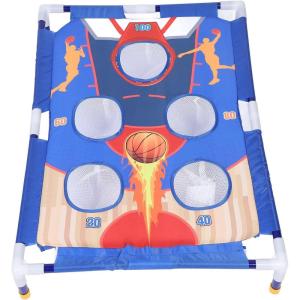 Dilwe Ensemble de Cornhole avec Sacs, Matériaux Robustes, Anneau de Lancer et Sacs de Sable, Jeu pour Enfants, Intérêt Sportif, 6 de Sable, 23 Accessoires (N°7888-3)(casual)