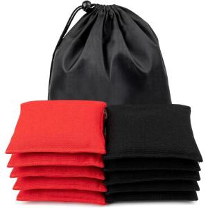 10 Sacs de Haricots, Étanche Bean Bags avec Sac à Cordon, Mini Cornhole pour Le Lancer Sports Outdoor Family Games Kids Toys Hand Toss Games-10×10 cm