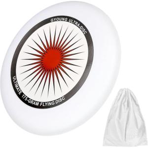 175g Frisbee de compétition, Frisbee sportif, Frisbee professionnel, Frisbee d&rsquo;extérieur original, sports de plein air amusants, joueurs professionnels et occasionnels (sac de rangement)【Section B】(Blanc.)