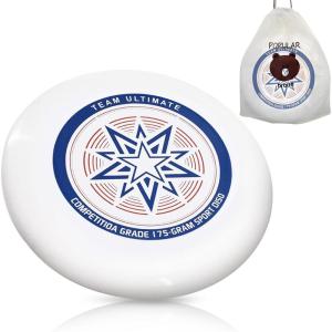 175g Frisbee de compétition, Frisbee sportif, Frisbee professionnel, Frisbee d&rsquo;extérieur original, sports de plein air amusants, joueurs professionnels et occasionnels (sac de rangement)【Section B】(Bleu)