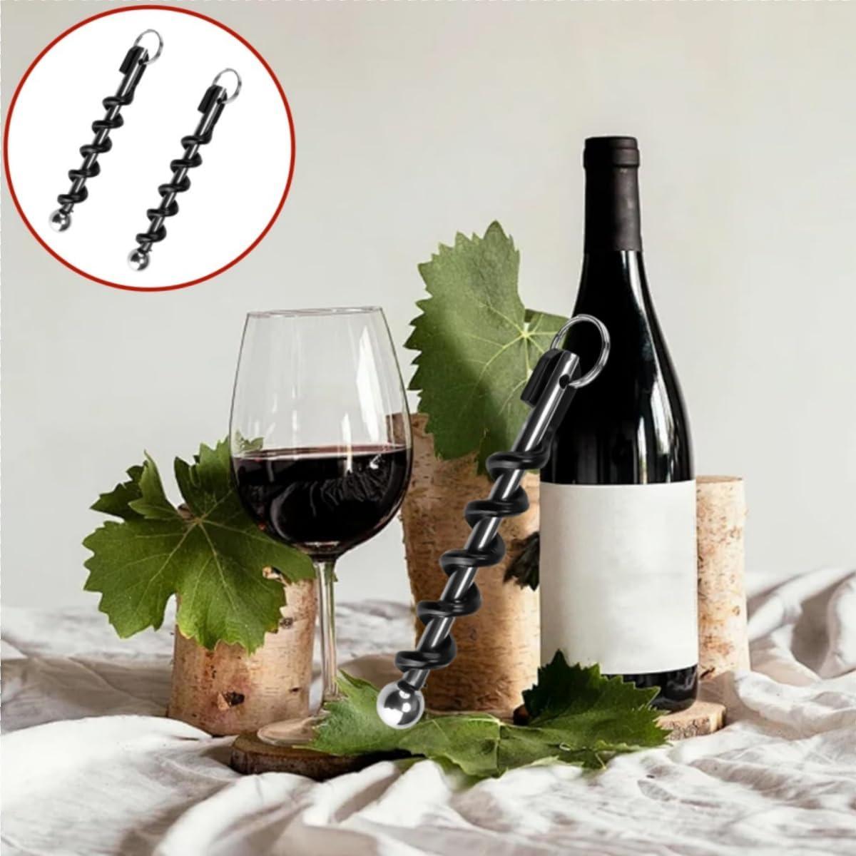 imageOuvreBouteille2 Pices avec Portecls Tirebouchons MultifonctionnelsOuvreBouteille de Vin PortablePorte clspour CuisinesCafsRestaurantsPiqueniques