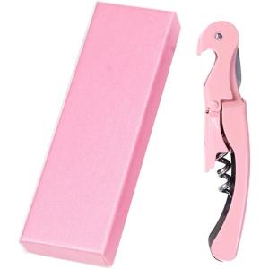 Limonadier Rose,Tire Bouchon Sommelier,Ouvre Bouteille de Vin Professionnel,Couteaux en Acier Inoxydable avec DéCapsuleur et Coupe-Capsule,avec Boîte Cadeau