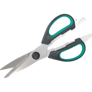 wolfcraft 4164000 – Ciseaux Multifonction : Tournevis, Ouvre-Bouteille, Décapsuleur