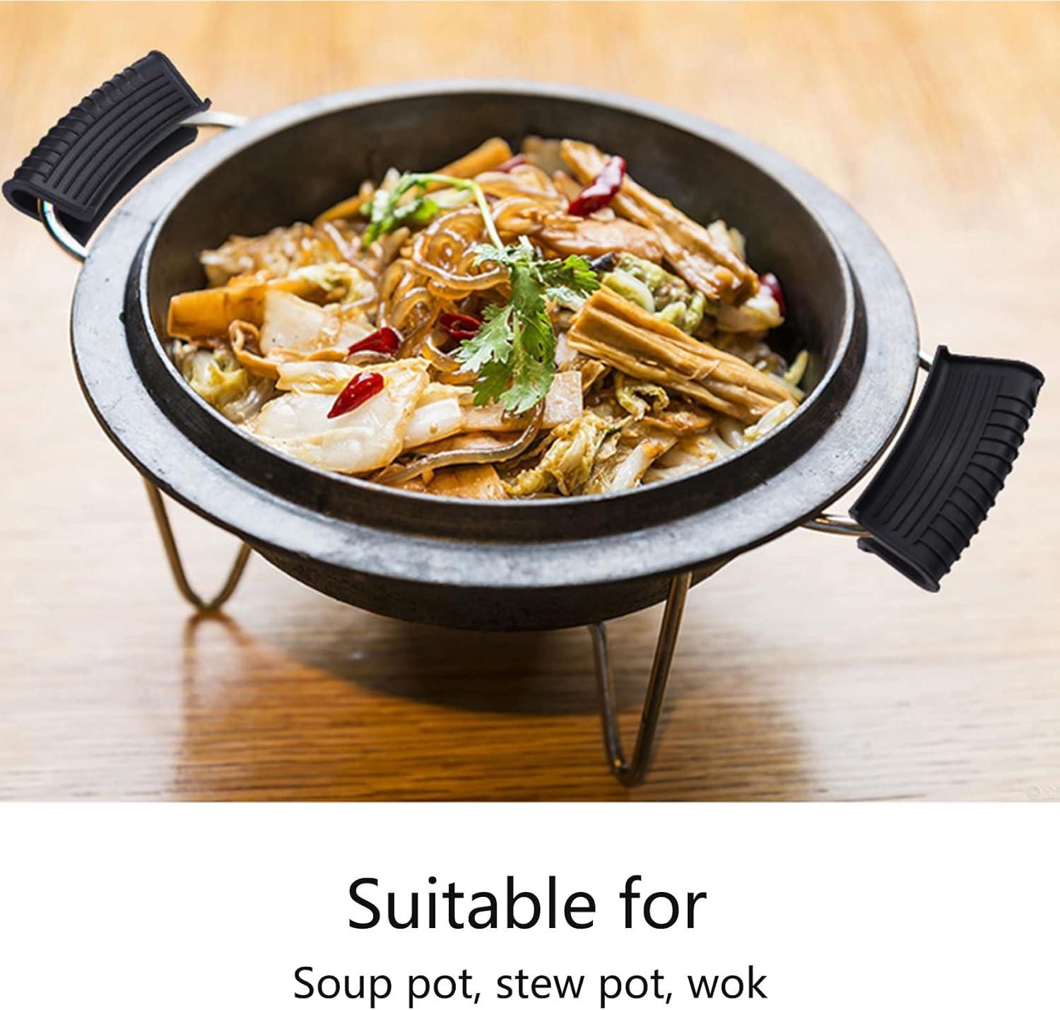 imageManiques pour cuisine Rsistantes la chaleur Antidrapantes Pour four microondes gants cocotte clip doreille TeksomeNoir