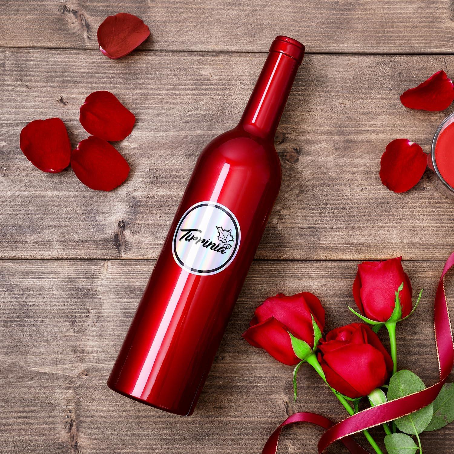 imageKato Wine Accessories Gift Set Kit ouvreBouteille de vin TireBouchon Anneau AntiGoutte CoupeCapsule verseur et Bouchon de vin Cadeau de la SaintValentin pour Les Amateurs de vin NoirSet Daccessoires pour le Vin 5 Pices Rouge