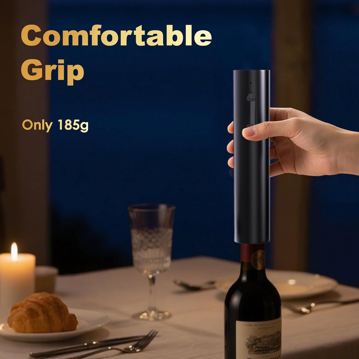 imageMarchpower TireBouchon lectrique 7s OuvreBouteille Automatique Rechargeable avec CoupeCapsule Cadeau pour Homme Nol Nouvel An ampamp SaintValentin3 en 1