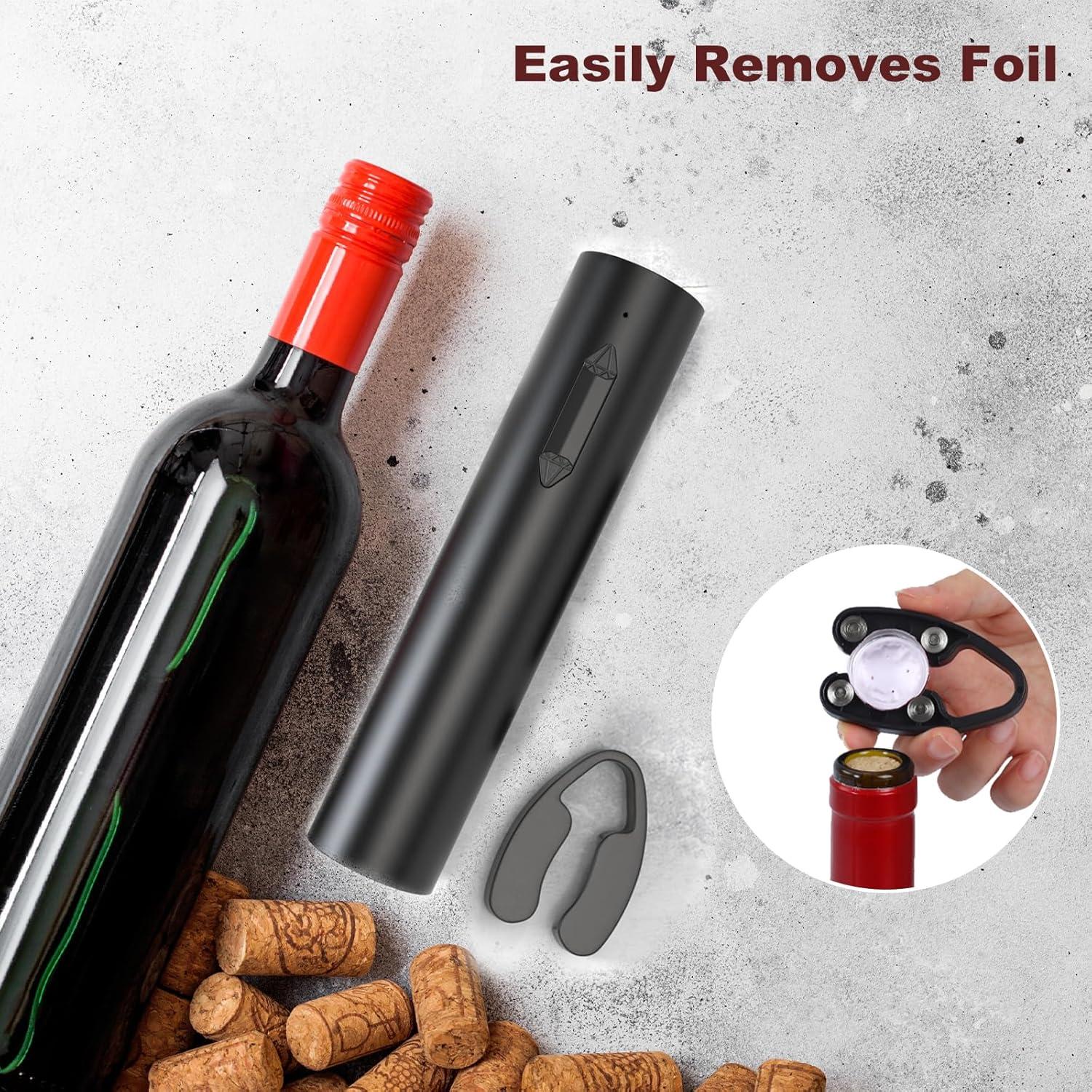 imageMarchpower TireBouchon lectrique 7s OuvreBouteille Automatique Rechargeable avec CoupeCapsule Cadeau pour Homme Nol Nouvel An ampamp SaintValentin3 en 1
