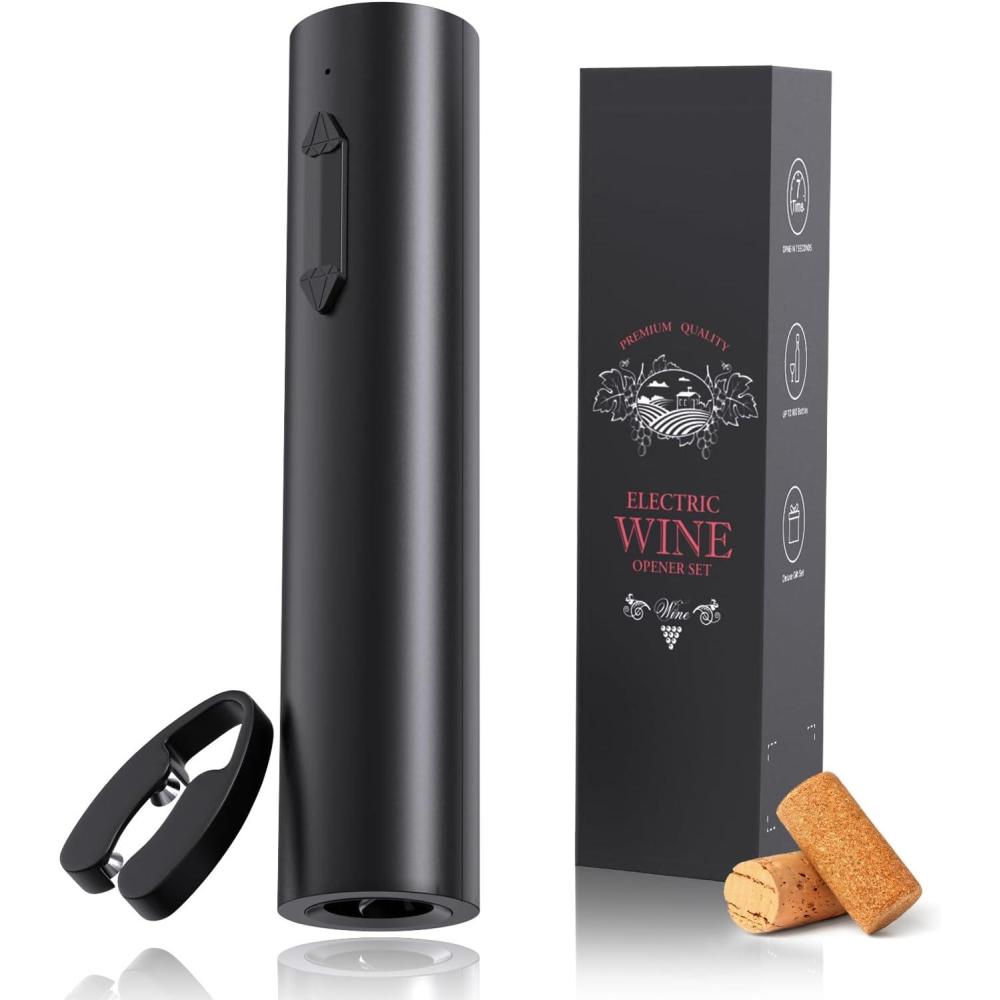 imageMarchpower TireBouchon lectrique 7s OuvreBouteille Automatique Rechargeable avec CoupeCapsule Cadeau pour Homme Nol Nouvel An ampamp SaintValentin3 en 1