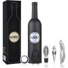 Ensemble D'accessoires pour le Vin 5 Pièces - Noir