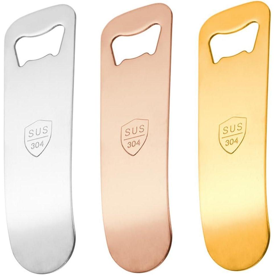 imageOuvre Bouteilles de Bire Lot de 3 dcapsuleurs en 304 acier inoxydable pour la Maison Cuisine Bar