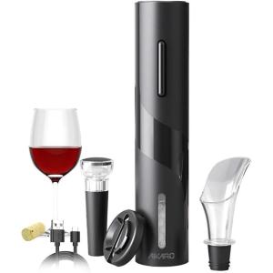 AIKARO – Ouvre-bouteilles de vin électrique Tire-bouchon électronique automatique, À piles (Ensemble)(Rechargeable Opener Set)