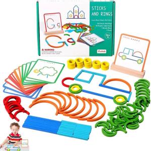 120 pièces de Forme Mosaique Puzzle en Bois Tangram Enfant, Puzzle Enfant 4 5 6 7 Ans, Jeux Montessori, Jeux Educatif 3 4 5 6 Ans,Jouets Montessori éducatifs Cadeaux pour garçons et Filles(B)