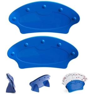 2 Pcs Support de Jeu de Cartes, Titulaire De Cartes à Jouer Porte-Cartes à Jouer Plastique Support Cartes À Jouer pour Enfants, Adultes, Personnes âgées