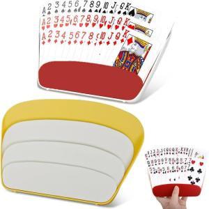 2 Pièces Support Carte À Jouer, Porte Carte Enfant, Distributeur de Carte Automatique, Porte-Cartes À Jouer, Jouer pour Enfant, Handicapés, Seniors, Libérant Mains