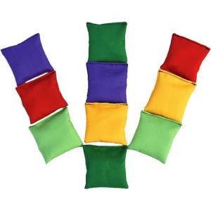 10 Bean Bag Toss | Sacs de Cornhole de Haricot | Sacs De Fèves | Jeux de Lancer de Sac de Haricots, Sac de Sable, Bean Bags Toss Legged Race pour Enfant Adultes