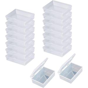 16 Pièces Boîte à Cartes à Jouer 9,8×7,4×2,4cm étui à Cartes à Jouer Plastique étuis de Rangement Vides Boite Rangement Carte pour les Cartes de Jeu les Cartes Bancaires