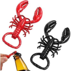 2 Pcs Decapsuleur, Décapsuleur, Ouvreur de Bouteille de Bière, Homard Créatif Ouvre-Bouteille, Multifonctionnel Ouvre Bouteille, pour Fête, Festivals, Rassemblements
