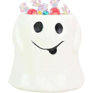 Bol Bonbons Fantôme,Bol Halloween | Boîte Panier Céramique Décoratif pour Table Maison Cuisine Extérieur Fêtes(B)