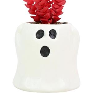 Bol Bonbons Fantôme,Bol Halloween | Boîte Panier Céramique Décoratif pour Table Maison Cuisine Extérieur Fêtes(Un)