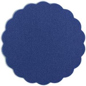 Airlaid Lot de 500 dessous de verre ronds pour verres de 9 cm de diamètre Aspect tissu Blanc(Bleu)