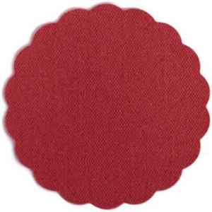 Airlaid Lot de 500 dessous de verre ronds pour verres de 9 cm de diamètre Aspect tissu Blanc(Rouge Bordeaux.)