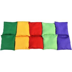 10 Pièces Sacs De Cornhole De Haricot | Cornhole Bean Bag Set | Bean Bag Game pour, Sac Lesté pour Jeu De Lancer De Sac, Sachet pour Cornhole Et Jeux Extérieur