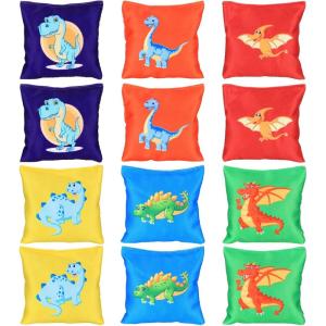 12 Pcs Sac Cornhole Jeu, Sacs de Lancer, Lanceurs de Sacs de Haricots pour Jeux de Cornhole, Jonglerie en extérieur, Sports et Jeux de société en Famille (7 x 7cm)