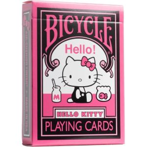 Bicycle – Kuromi – Jeu de 54 Cartes à Jouer, Rose(Hello Kitty Rose)